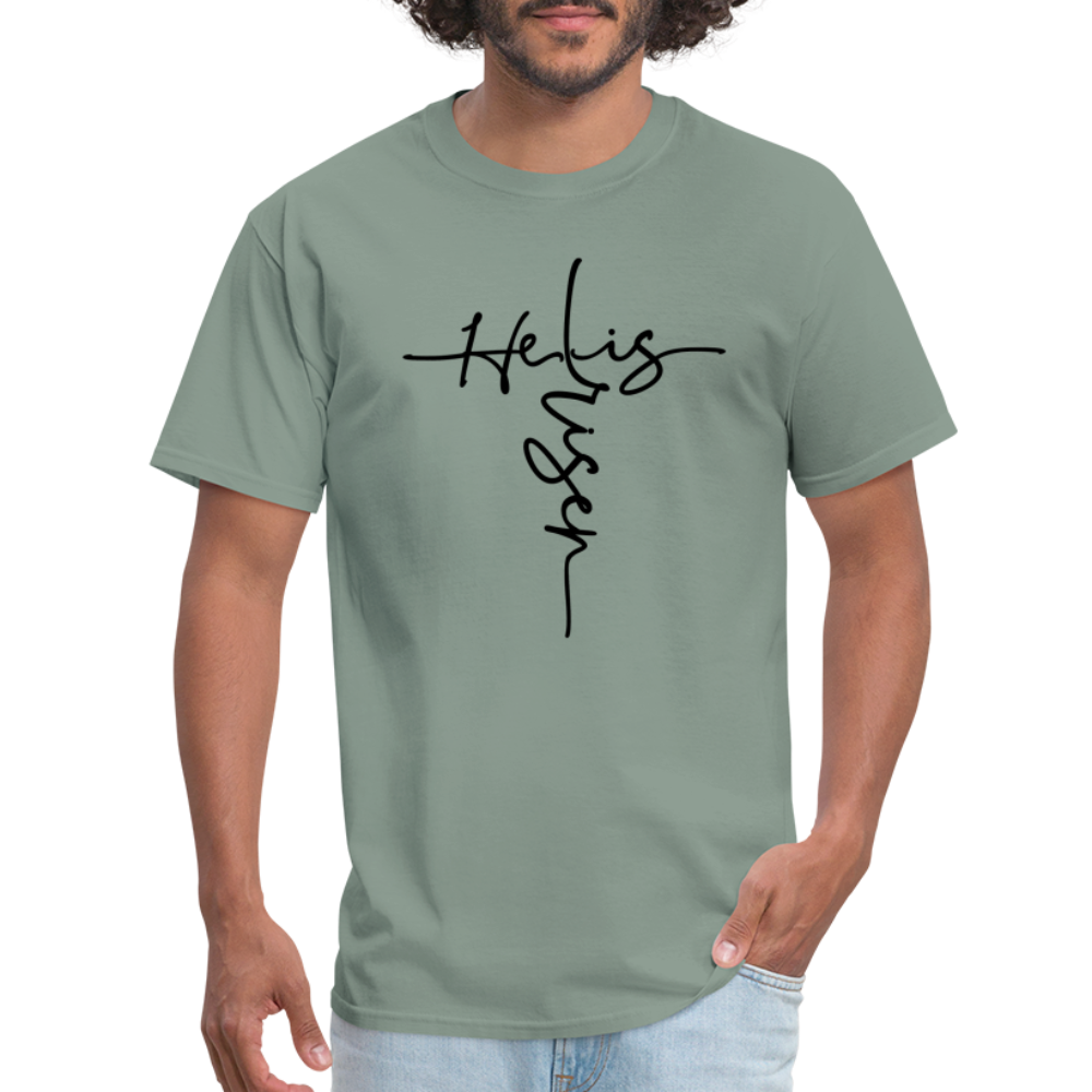 He Is Risen T-Shirt - sage