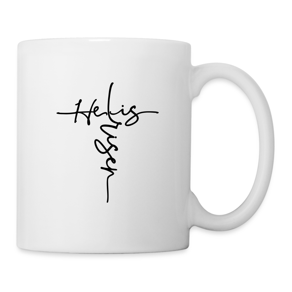 He Is Risen Coffee Mug (Easter - Religious) - white