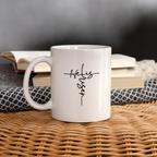 He Is Risen Coffee Mug (Easter - Religious) - white