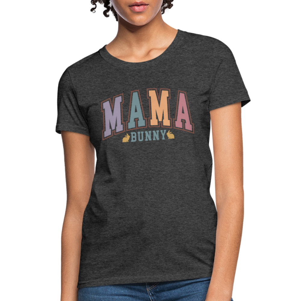 Mama Bunny Women's T-Shirt (Easter) - heather black