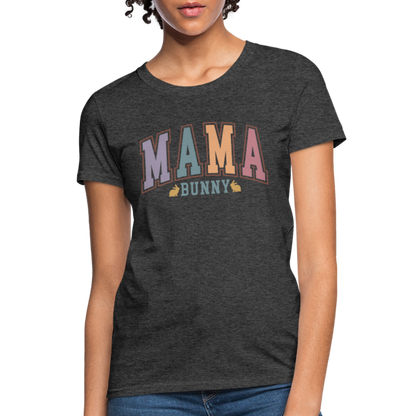 Mama Bunny Women's T-Shirt (Easter) - heather black