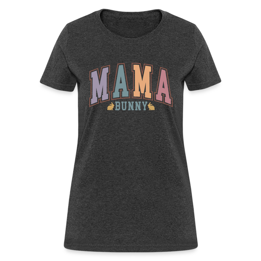 Mama Bunny Women's T-Shirt (Easter) - heather black