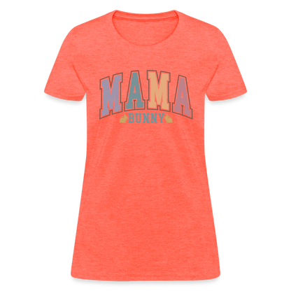 Mama Bunny Women's T-Shirt (Easter) - heather coral