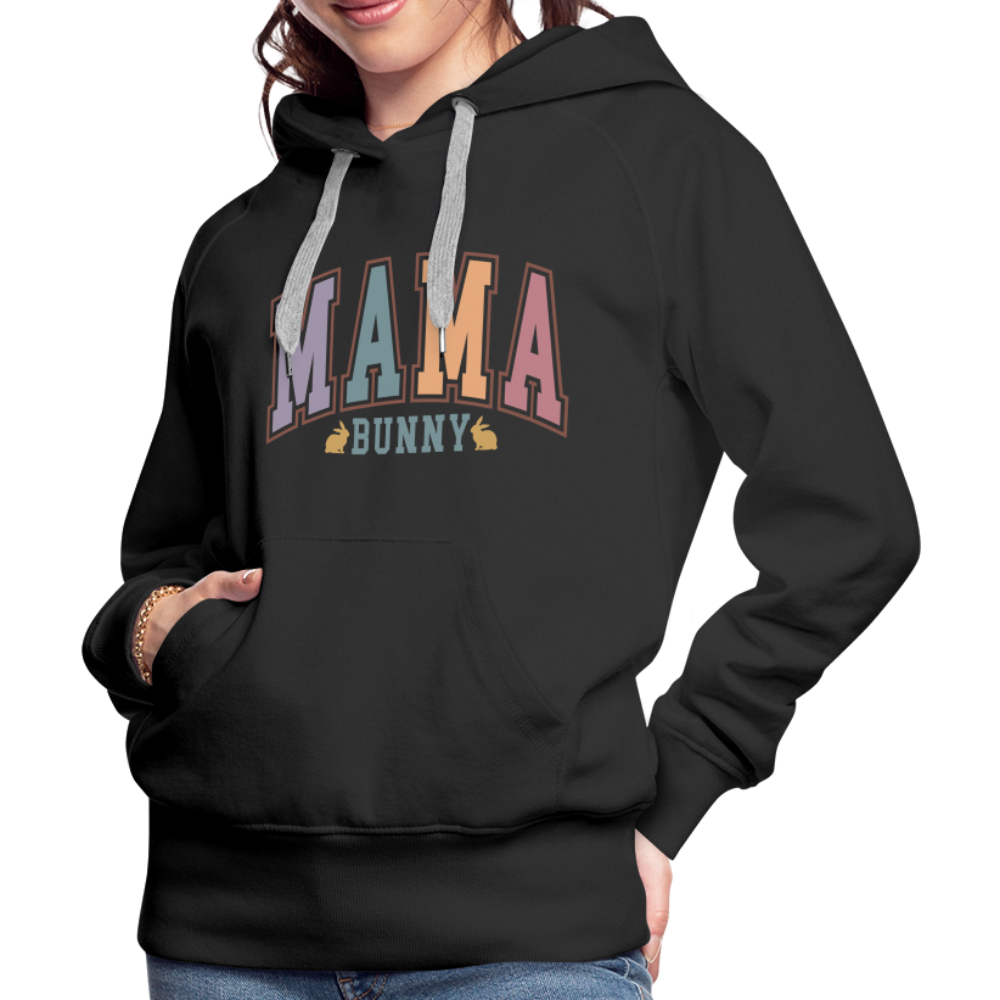 Mama Bunny Women’s Premium Hoodie (Easter) - black