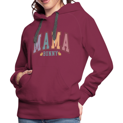 Mama Bunny Women’s Premium Hoodie (Easter) - burgundy