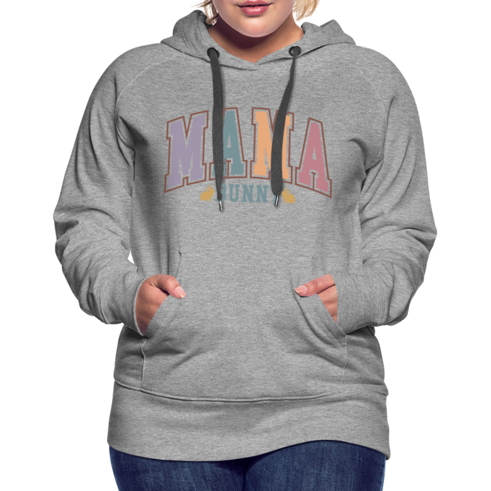 Mama Bunny Women’s Premium Hoodie (Easter) - heather grey