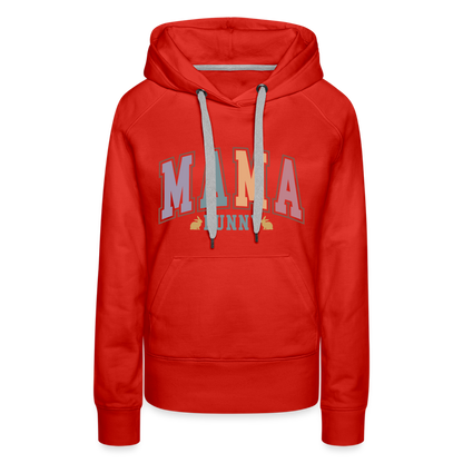 Mama Bunny Women’s Premium Hoodie (Easter) - red