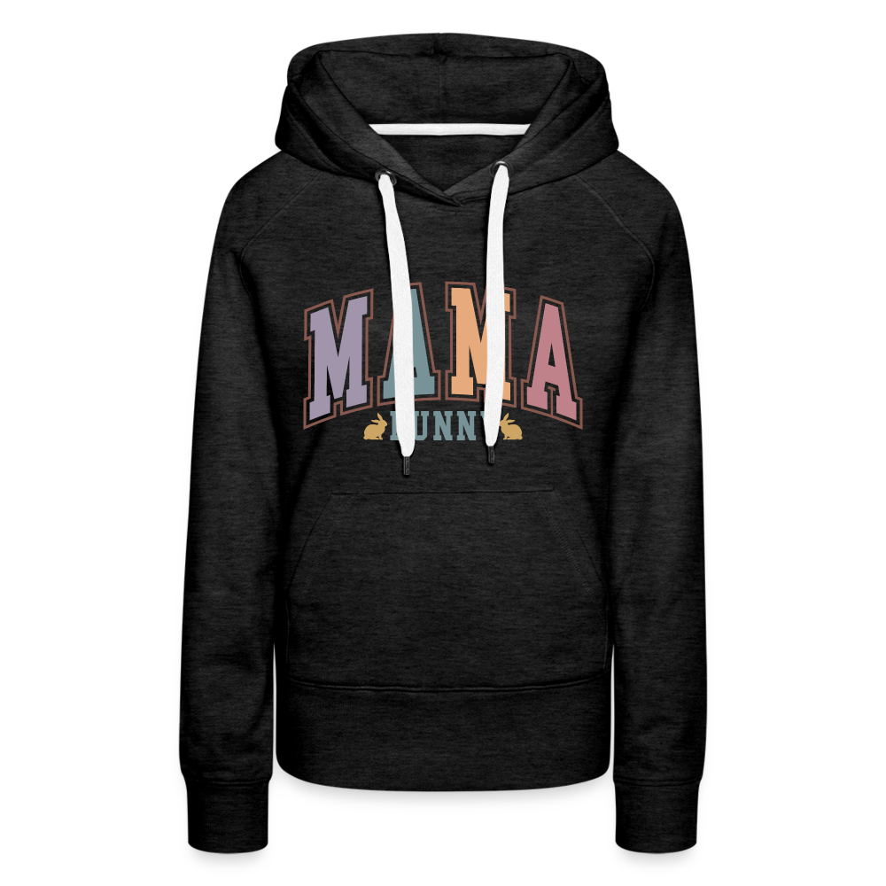 Mama Bunny Women’s Premium Hoodie (Easter) - charcoal grey
