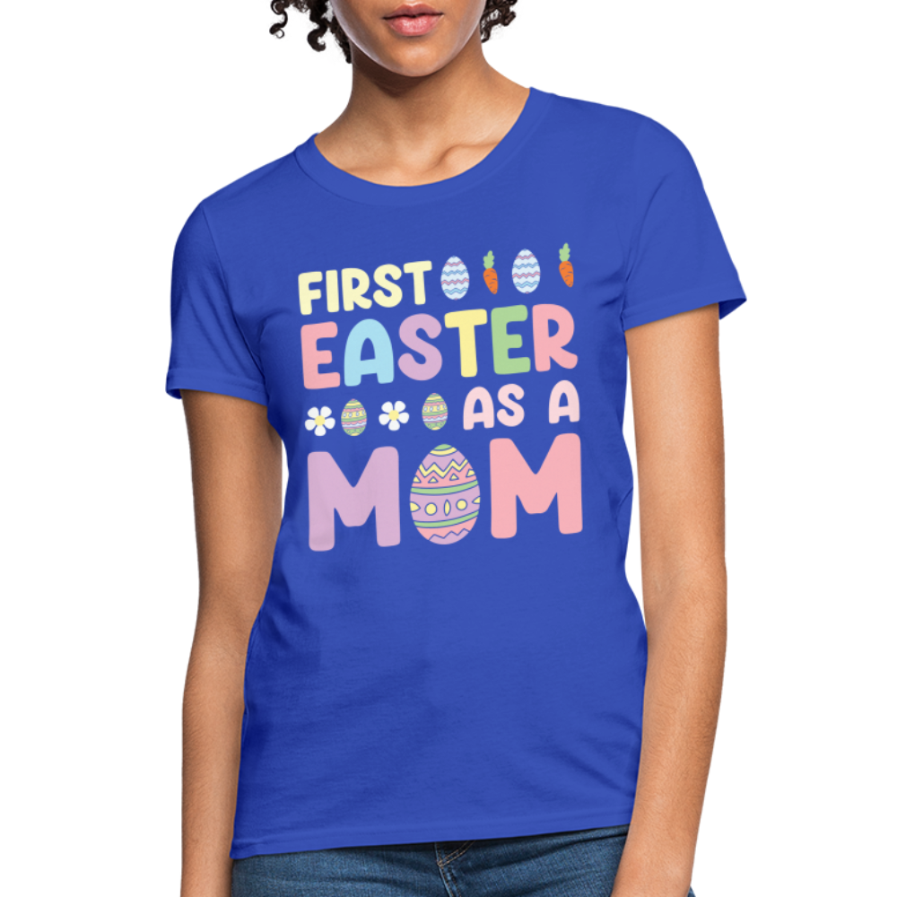 First Easter As A Mom T-Shirt - royal blue