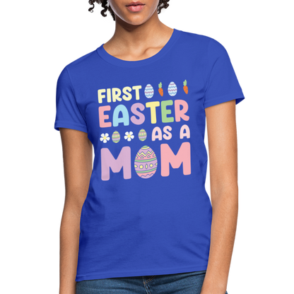 First Easter As A Mom T-Shirt - royal blue