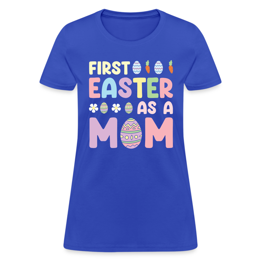 First Easter As A Mom T-Shirt - royal blue