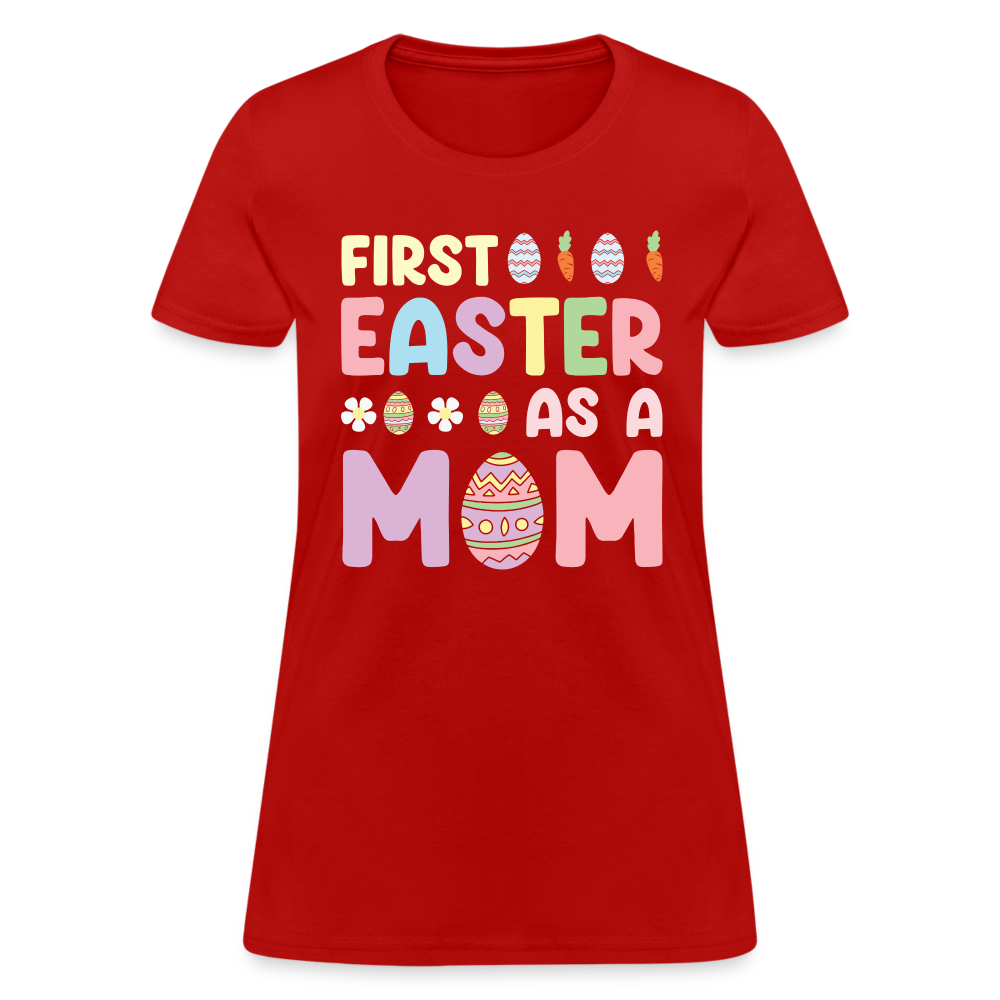 First Easter As A Mom T-Shirt - red