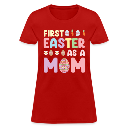 First Easter As A Mom T-Shirt - red