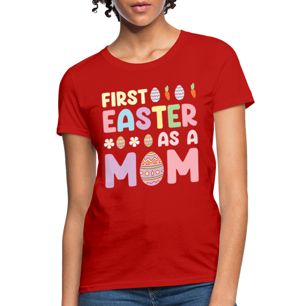 First Easter As A Mom T-Shirt - red