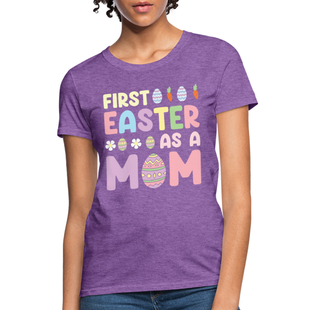 First Easter As A Mom T-Shirt - purple heather