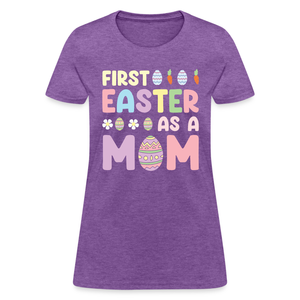 First Easter As A Mom T-Shirt - purple heather