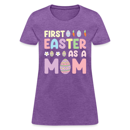 First Easter As A Mom T-Shirt - purple heather