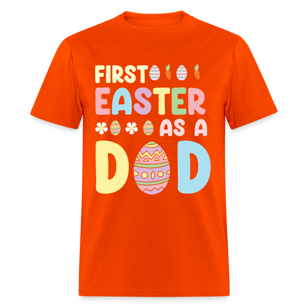 First Easter as a Dad T-Shirt - orange