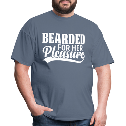 Bearded For Her Pleasure T-Shirt - denim