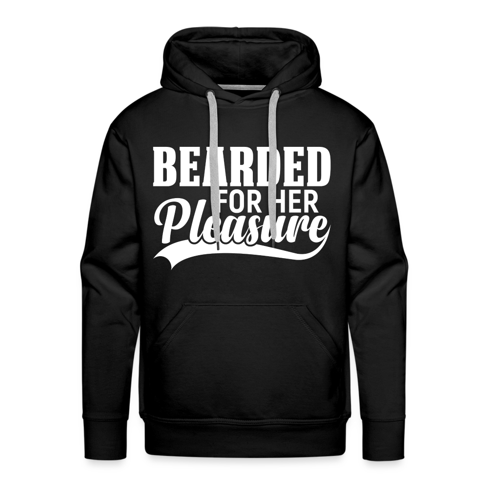 Bearded For Her Pleasure Men’s Premium Hoodie - black