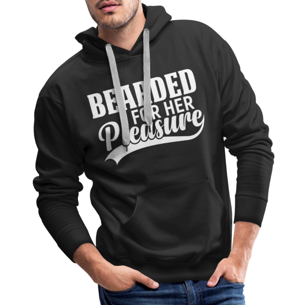 Bearded For Her Pleasure Men’s Premium Hoodie - black