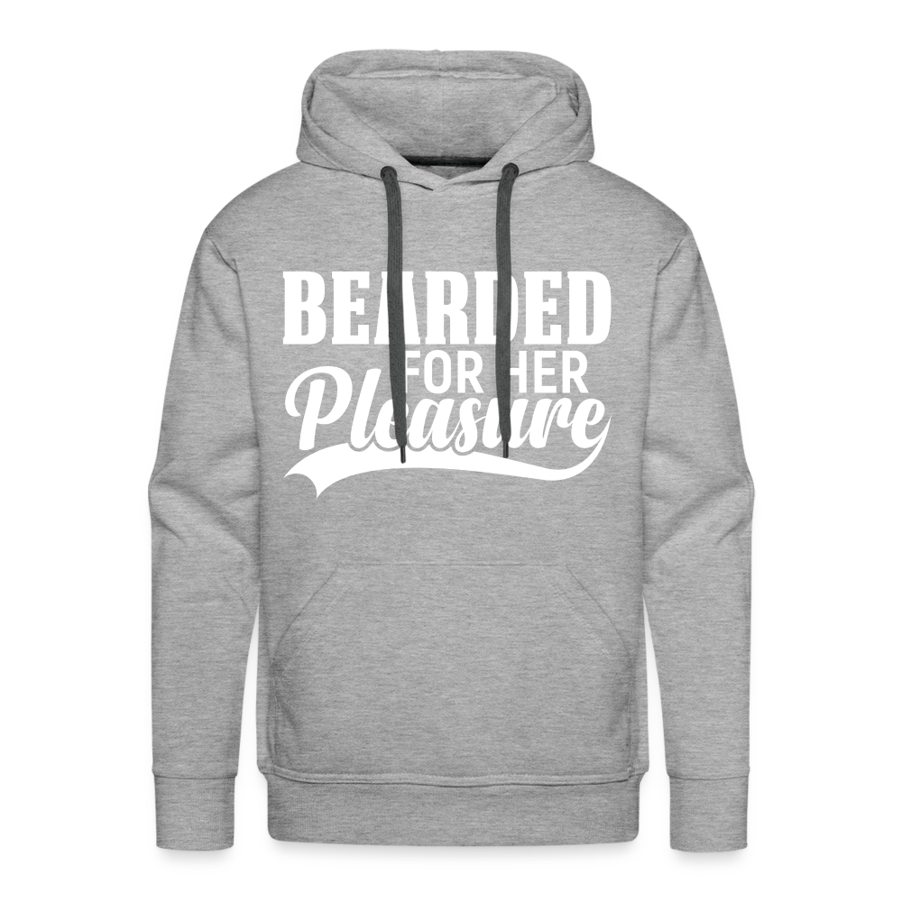 Bearded For Her Pleasure Men’s Premium Hoodie - heather grey