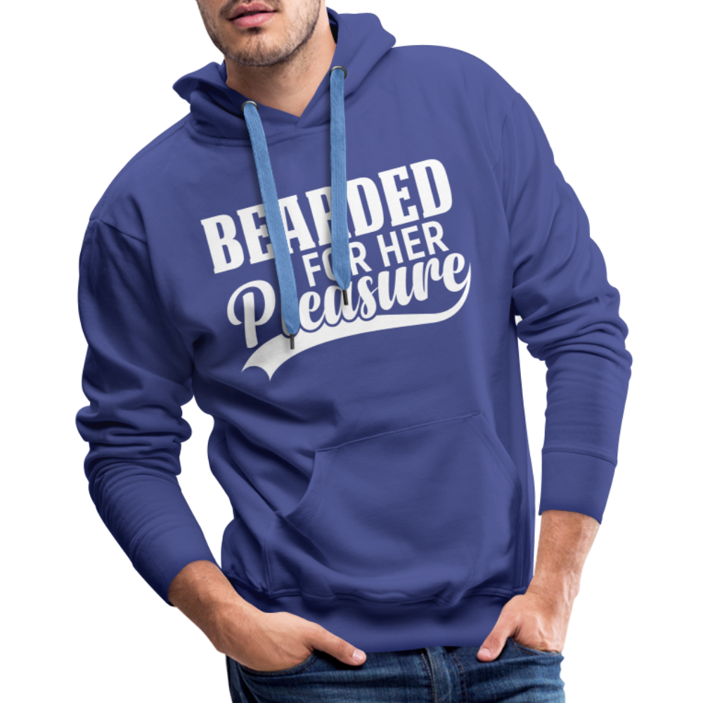 Bearded For Her Pleasure Men’s Premium Hoodie - royal blue