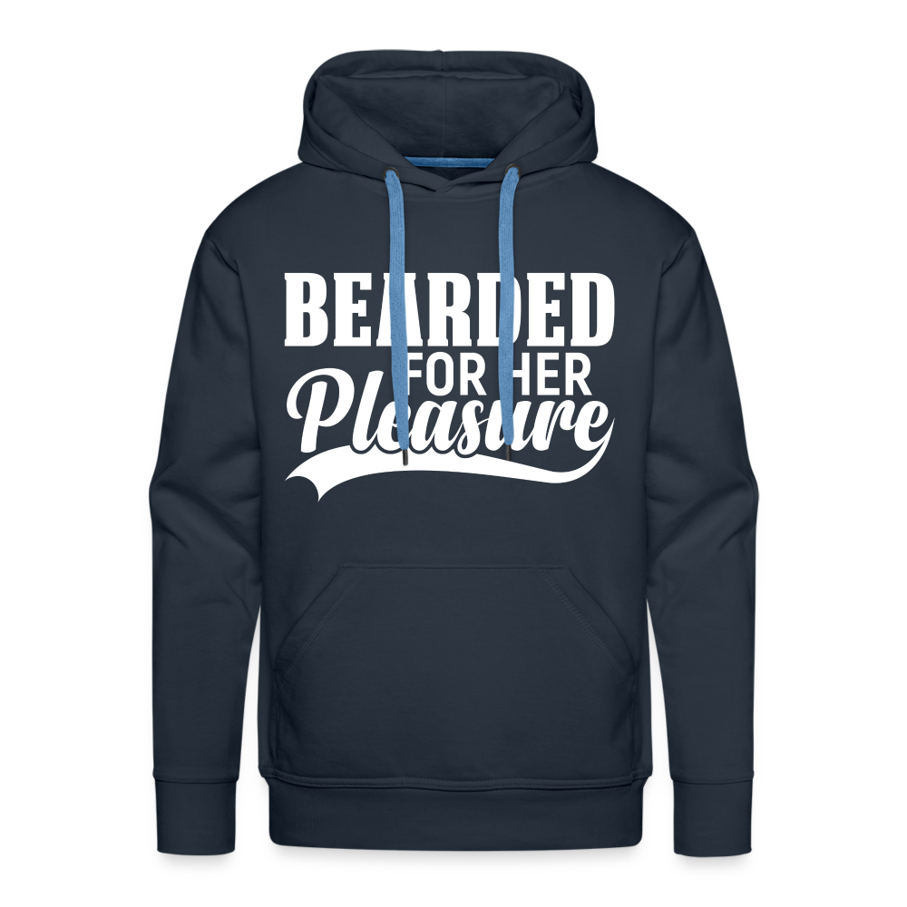 Bearded For Her Pleasure Men’s Premium Hoodie - navy