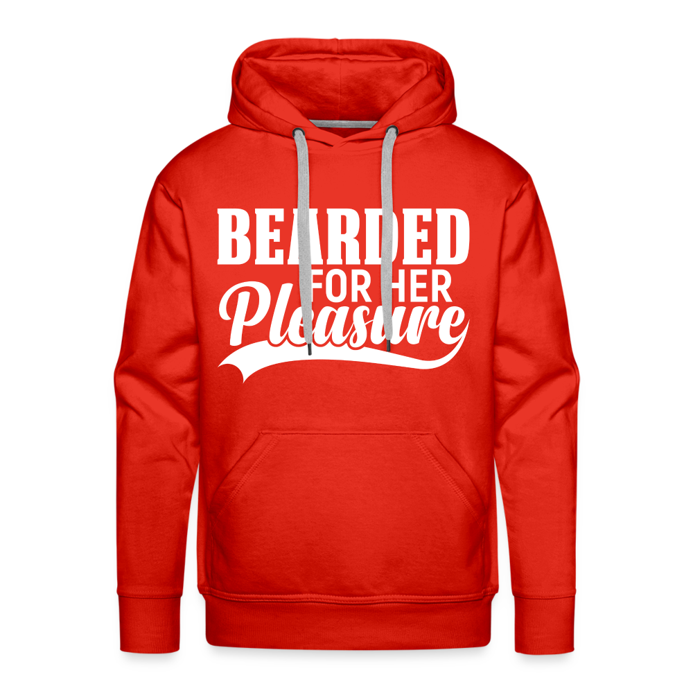 Bearded For Her Pleasure Men’s Premium Hoodie - red
