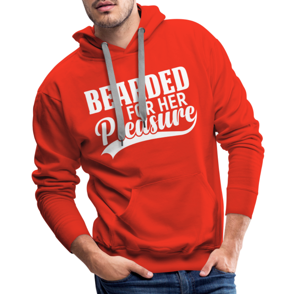Bearded For Her Pleasure Men’s Premium Hoodie - red