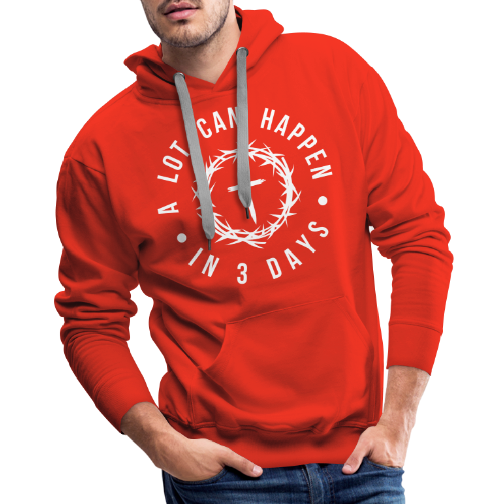 A Lot Can Happen In 3 Days Men's Premium Hoodie - red