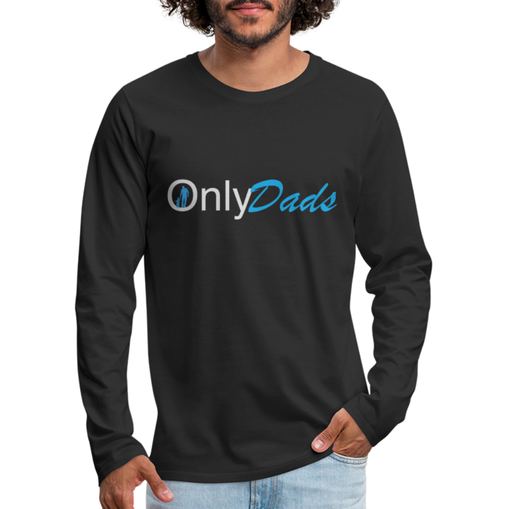 OnlyDads Men's Premium Long Sleeve T-Shirt - black