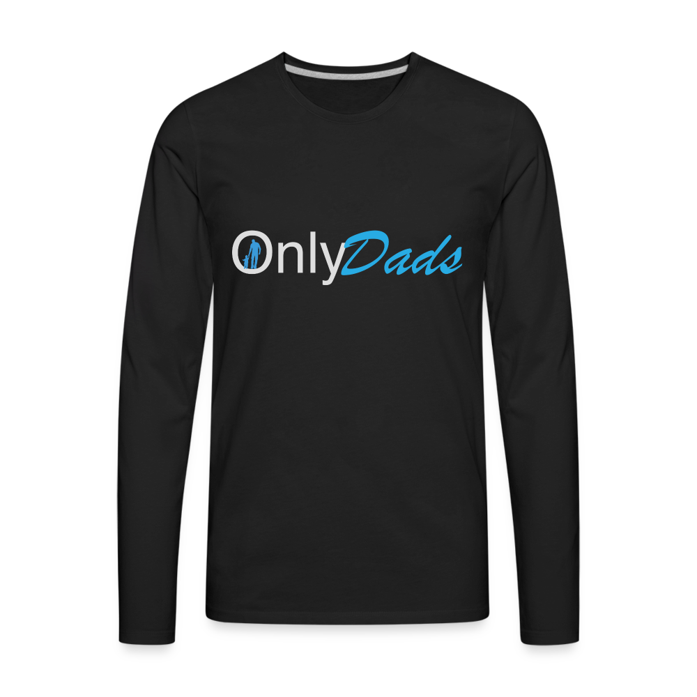 OnlyDads Men's Premium Long Sleeve T-Shirt - black