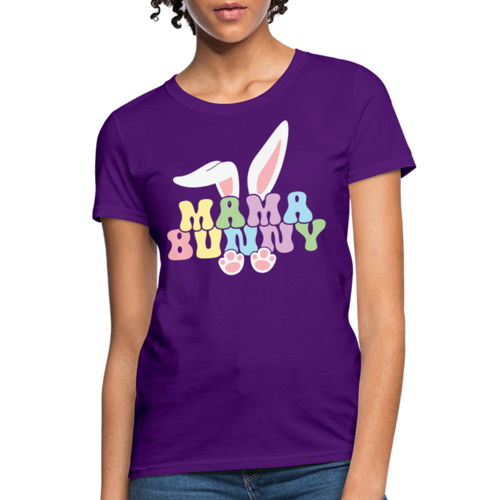 Mama Bunny Women's T-Shirt (Easter) - purple