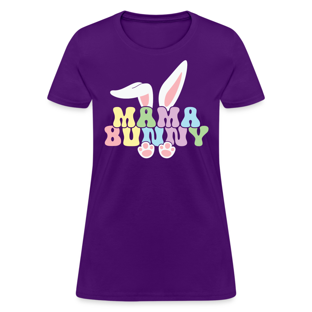 Mama Bunny Women's T-Shirt (Easter) - purple