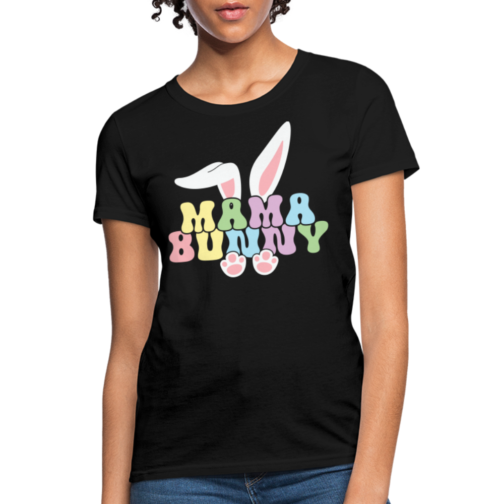 Mama Bunny Women's T-Shirt (Easter) - black