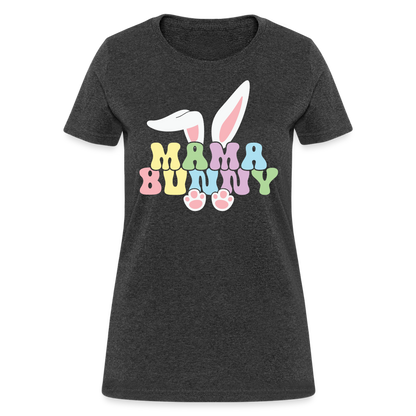 Mama Bunny Women's T-Shirt (Easter) - heather black