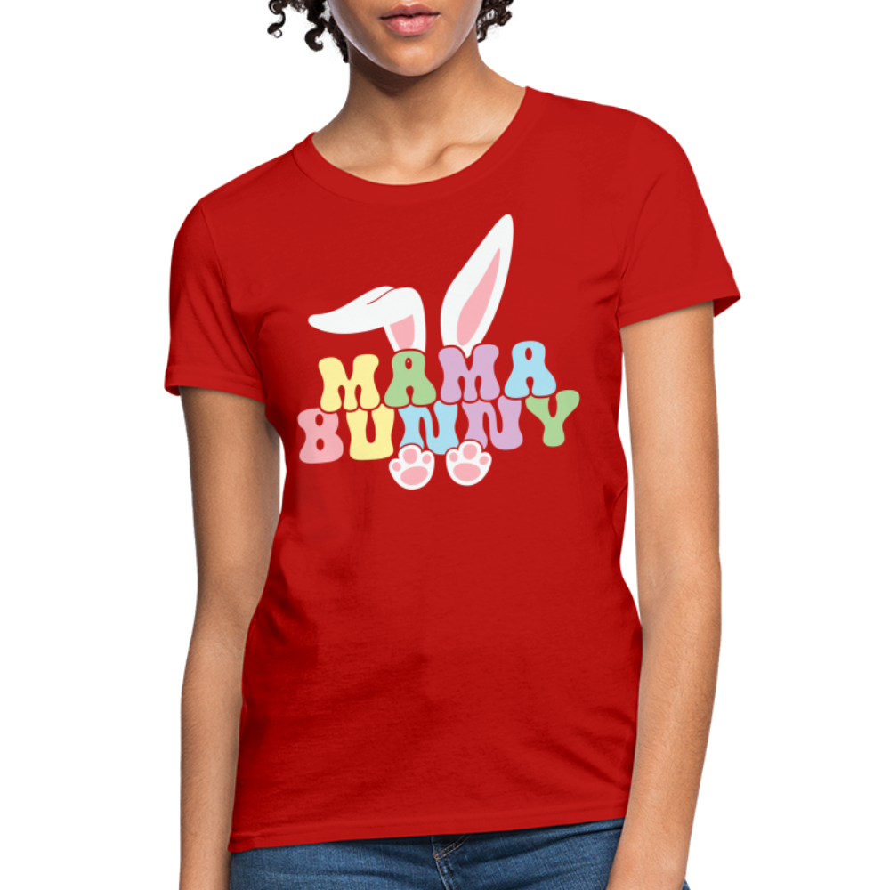 Mama Bunny Women's T-Shirt (Easter) - red