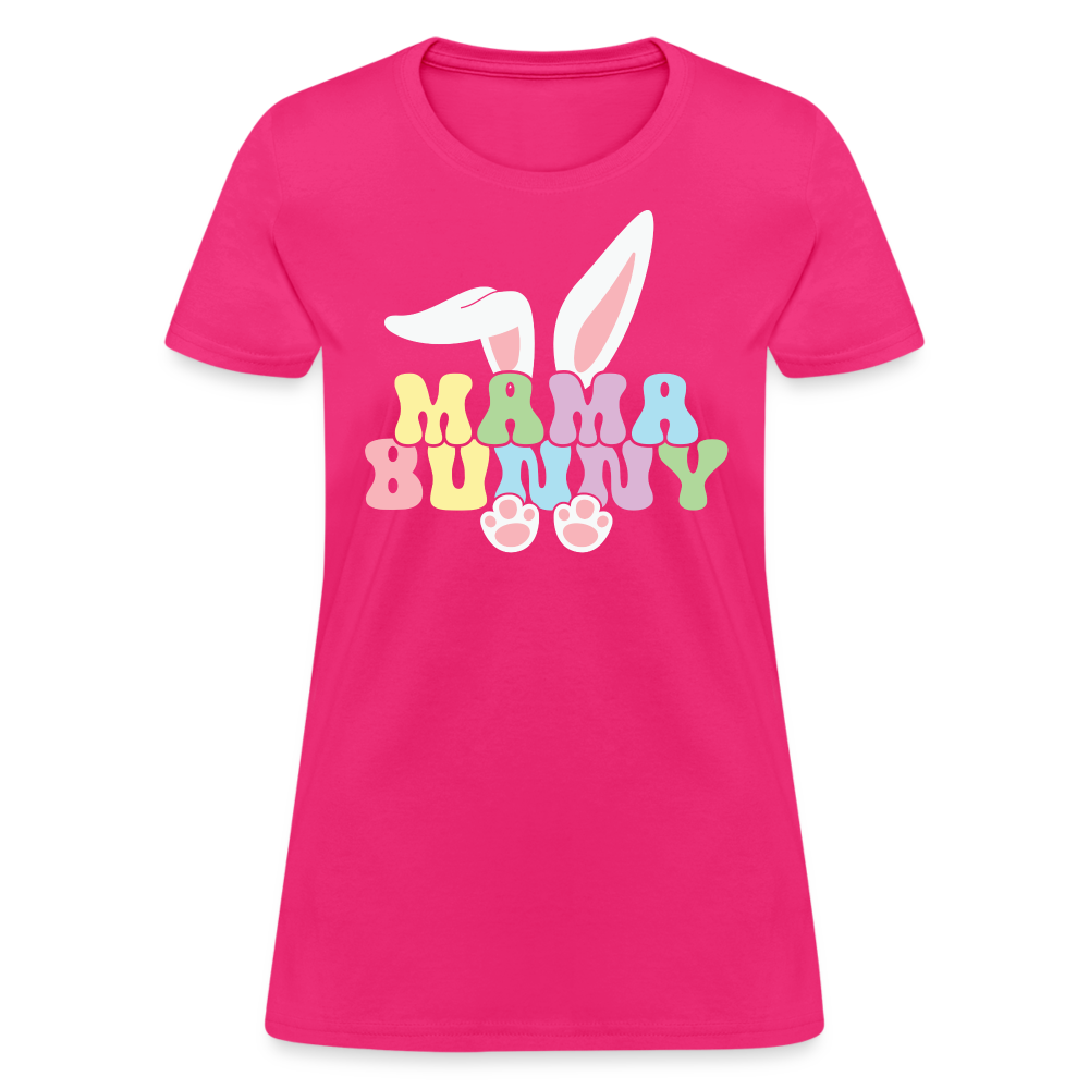 Mama Bunny Women's T-Shirt (Easter) - fuchsia