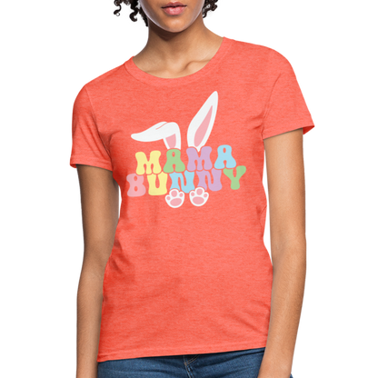 Mama Bunny Women's T-Shirt (Easter) - heather coral