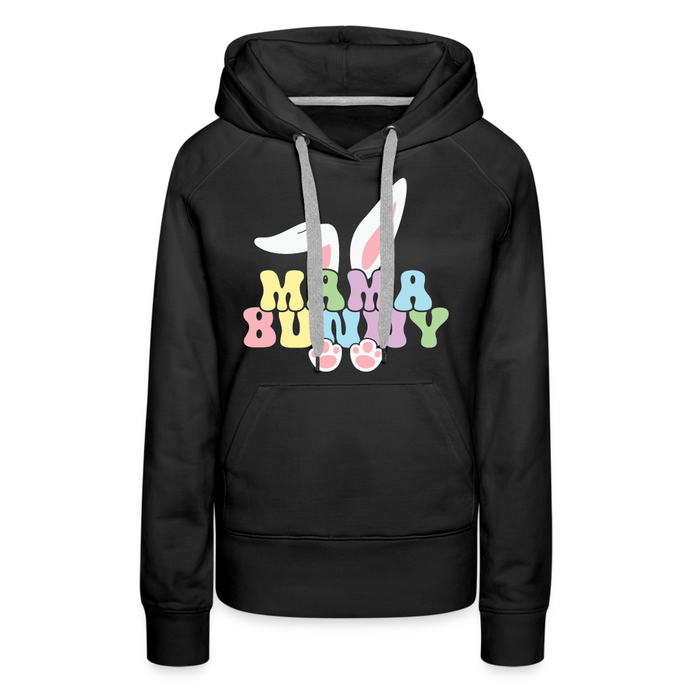 Mama Bunny Women’s Premium Hoodie (Easter) - black