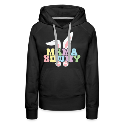 Mama Bunny Women’s Premium Hoodie (Easter) - black