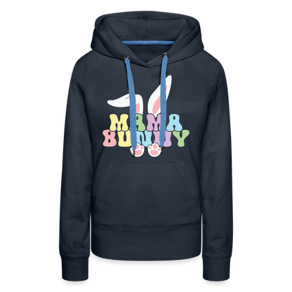 Mama Bunny Women’s Premium Hoodie (Easter) - navy