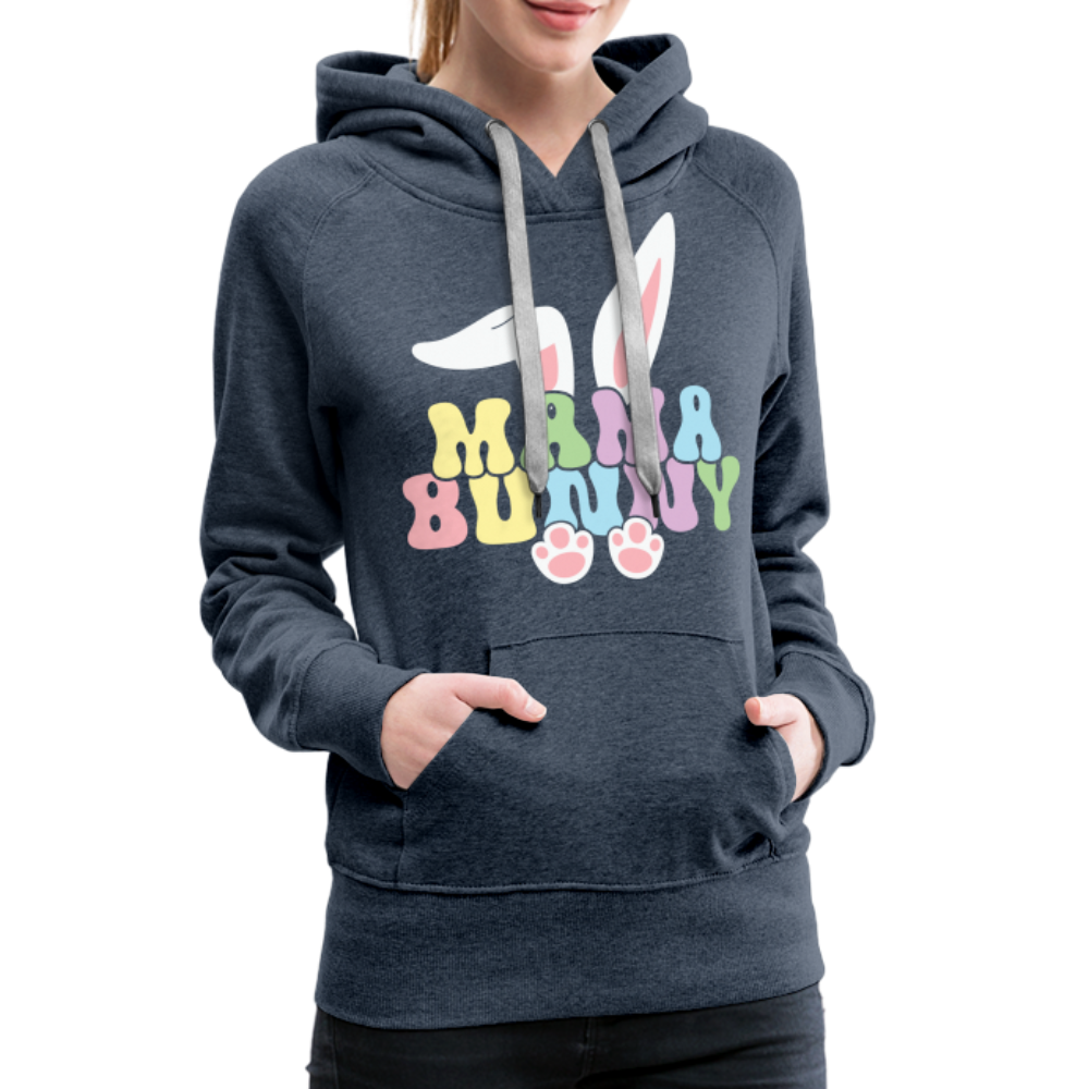 Mama Bunny Women’s Premium Hoodie (Easter) - heather denim