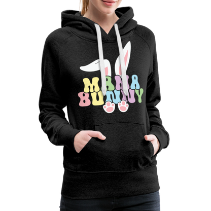 Mama Bunny Women’s Premium Hoodie (Easter) - charcoal grey