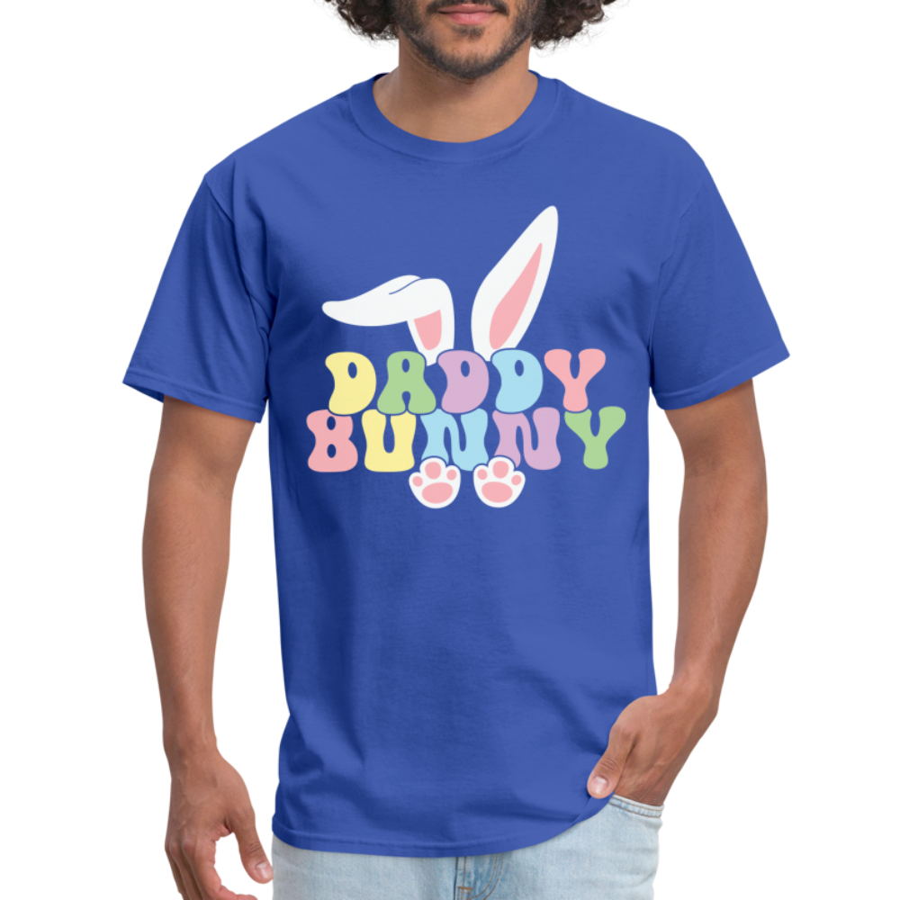 Daddy Bunny T-Shirt (Easter) - royal blue