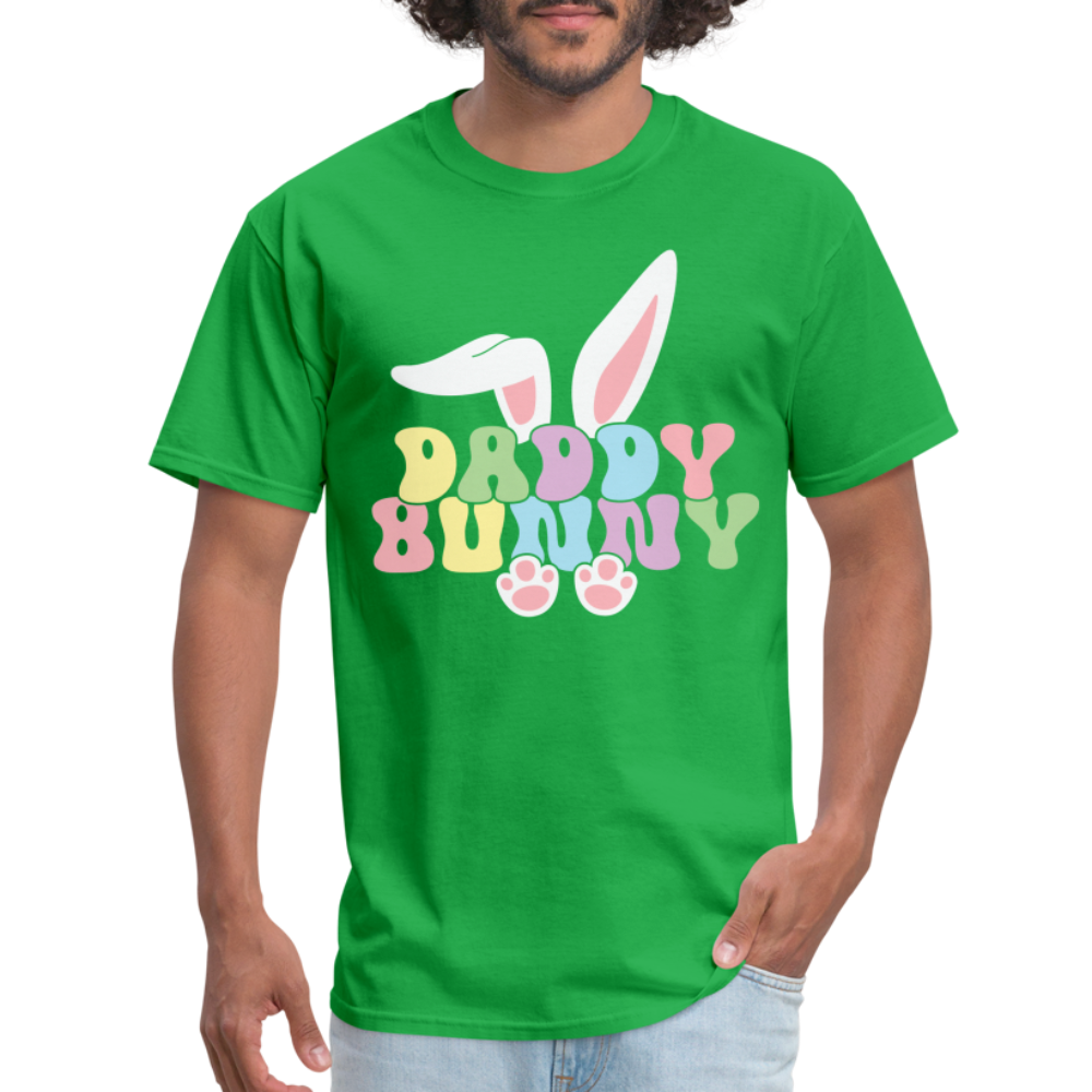 Daddy Bunny T-Shirt (Easter) - bright green
