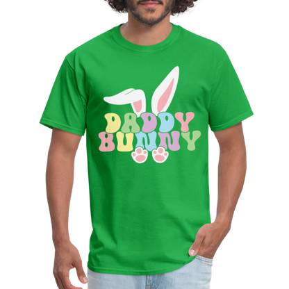 Daddy Bunny T-Shirt (Easter) - bright green