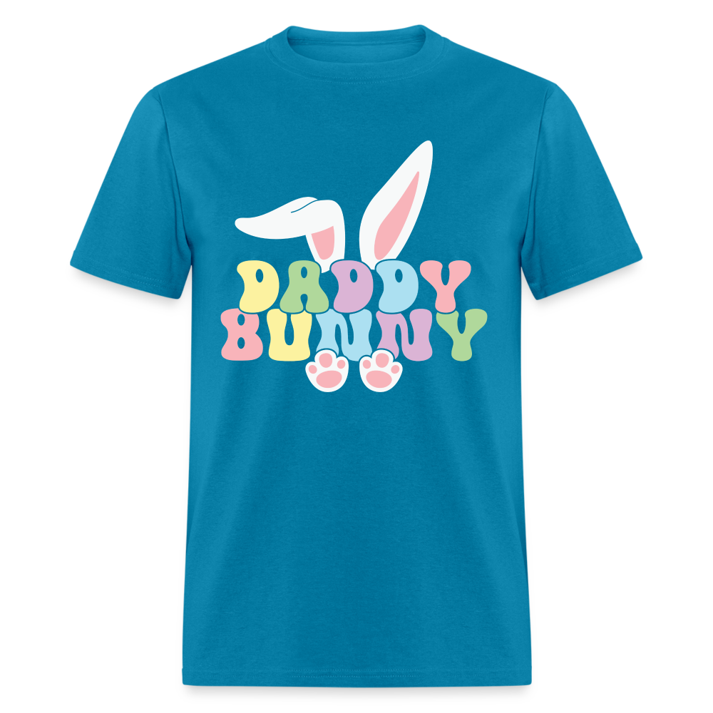 Daddy Bunny T-Shirt (Easter) - turquoise
