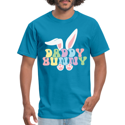 Daddy Bunny T-Shirt (Easter) - turquoise